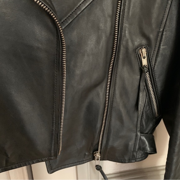 Sezane Zig Leather Jacket - Picture 8 of 9